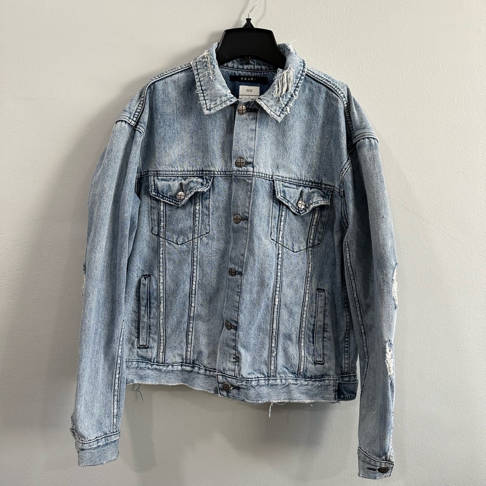 Ksubi Oh G Acid Trip Trash Denim Jacket - Oversized - Men’s Small - Used Once